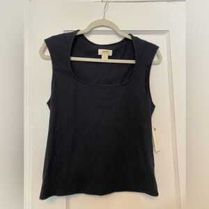 Maeve NWT square-neck black top tee